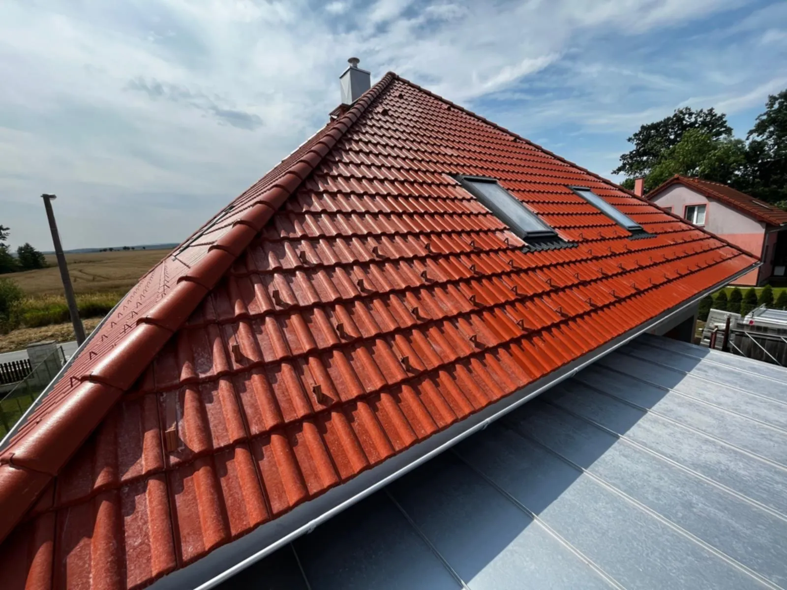 Realizace nové střechy na rodinném domě v Litvínovicích